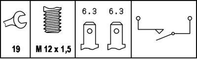 HELLA Schalter, Rückfahrleuchte (6ZF 004 842-001)