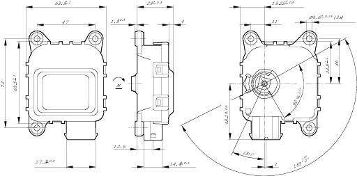 BOSCH Stellelement, Leuchtweitenregulierung (0 132 801 143)