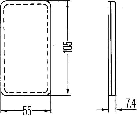 HELLA Rückstrahler (8RB 004 713-001) 04082300196924 8RB 004 713-001