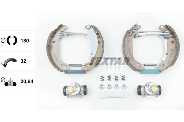 TEXTAR Bremsbackensatz (84053801)