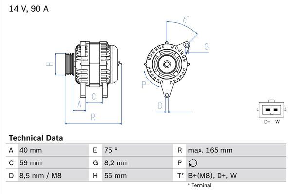 BOSCH Generator (0 986 038 380)