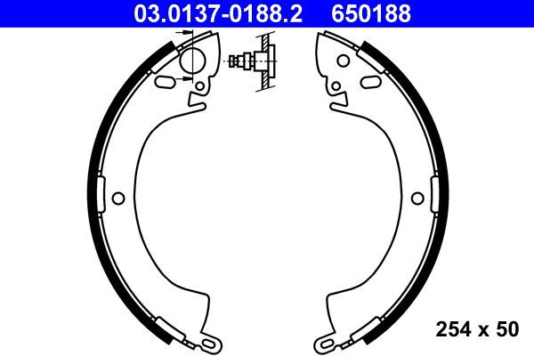ATE Bremsbackensatz (03.0137-0188.2)