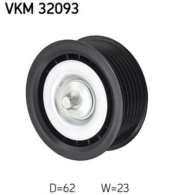 SKF Umlenk-/Führungsrolle, Keilrippenriemen (VKM 32093)