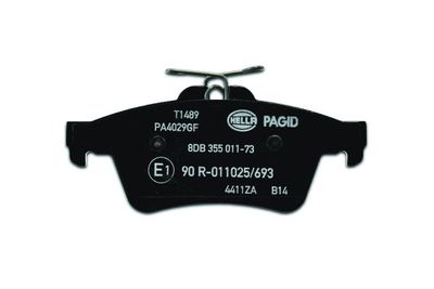 HELLA Bremsbelagsatz, Scheibenbremse (8DB 355 011-731)