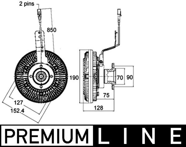 MAHLE Kupplung, Kühlerlüfter (CFC 12 000P) MAHLE Kupplung, Kühlerlüfter (CFC 12 000P)