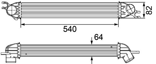 MAHLE Ladeluftkühler (CI 188 000P) MAHLE Ladeluftkühler (CI 188 000P)