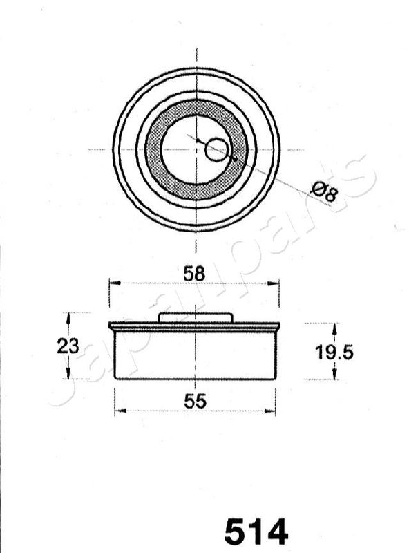JAPANPARTS Riemenspanner, Zahnriemen (BE-514)