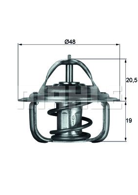 MAHLE Thermostat, Kühlmittel (TX 1 71D) Thumbnail