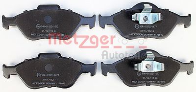 METZGER Bremsbelagsatz, Scheibenbremse (1170045) Thumbnail