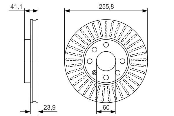 BOSCH Bremsscheibe (0 986 479 R76)