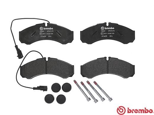 BREMBO Bremsbelagsatz, Scheibenbremse (P 56 069)