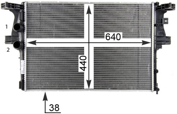 MAHLE Kühler, Motorkühlung (CR 2087 000P) 4057635103275 CR 2087 000P