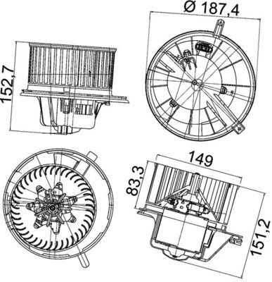 MAHLE Innenraumgebläse (AB 148 000P)