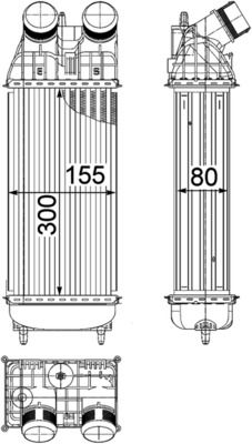 MAHLE Ladeluftkühler (CI 419 000P)