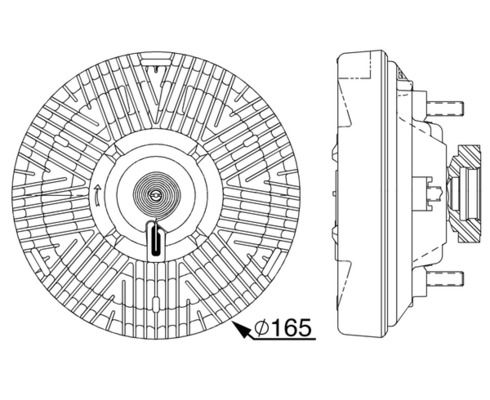 MAHLE Kupplung, Kühlerlüfter (CFC 21 000P) MAHLE Kupplung, Kühlerlüfter (CFC 21 000P)