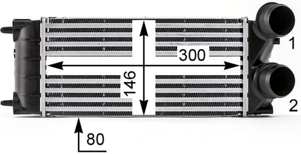 MAHLE Ladeluftkühler (CI 528 000P)