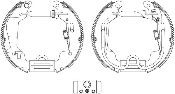 HELLA Bremsbackensatz (8DB 355 004-781)