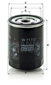 MANN-FILTER Ölfilter (W 717/2)