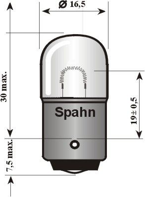 SPAHN GLÜHLAMPEN Glühlampe, Blinkleuchte (2525)