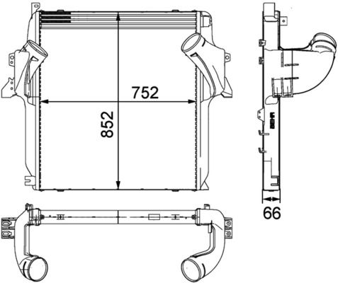 MAHLE Niedertemperaturkühler, Ladeluftkühler (CIR 34 000S) MAHLE Niedertemperaturkühler, Ladeluftkühler (CIR 34 000S)