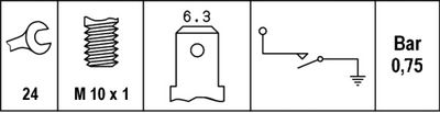 HELLA Öldruckschalter (6ZL 003 259-481)