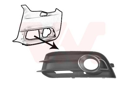 VAN WEZEL Lüftungsgitter, Stoßfänger (0301593) Thumbnail