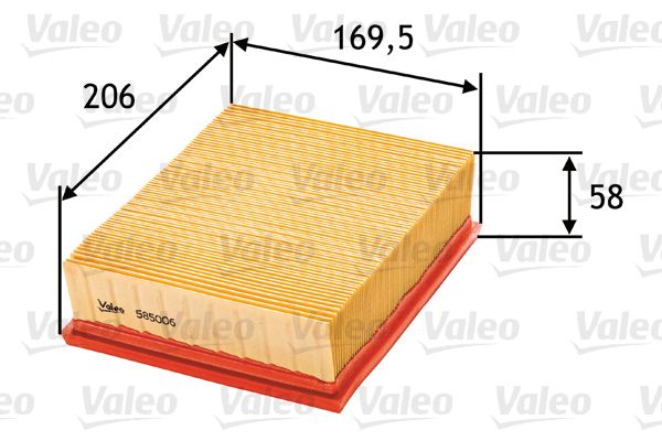 VALEO Luftfilter (585006)
