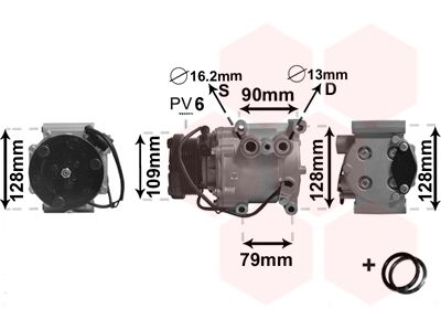 VAN WEZEL Kompressor, Klimaanlage (1800K105)