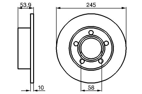 BOSCH Bremsscheibe (0 986 478 461)