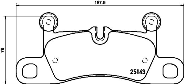 BREMBO Bremsbelagsatz, Scheibenbremse (P 65 042)