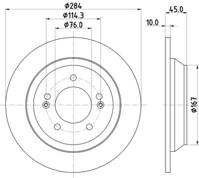 HELLA Bremsscheibe (8DD 355 120-471) Thumbnail