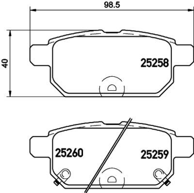 HELLA Bremsbelagsatz, Scheibenbremse (8DB 355 015-871)