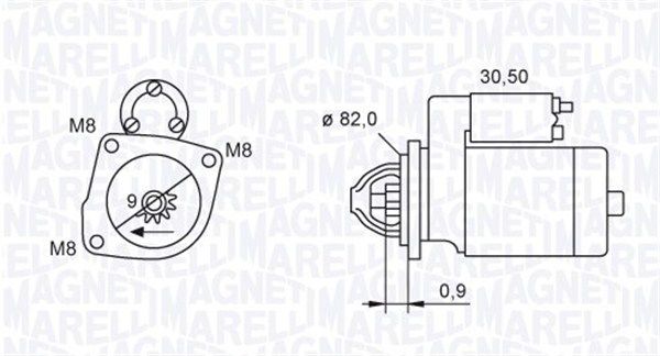 MAGNETI MARELLI Starter (063721552010) | KFZ-6800231 