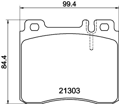 HELLA Bremsbelagsatz, Scheibenbremse (8DB 355 007-551)