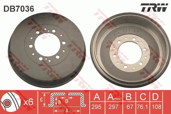 TRW Bremstrommel (DB7036)