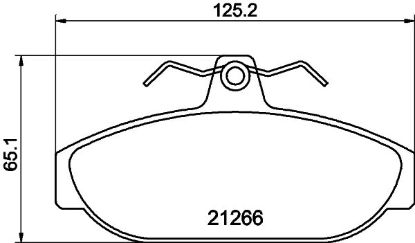 HELLA Bremsbelagsatz, Scheibenbremse (8DB 355 017-721)