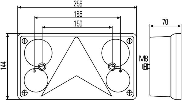 HELLA Heckleuchte (2VP 340 400-151)