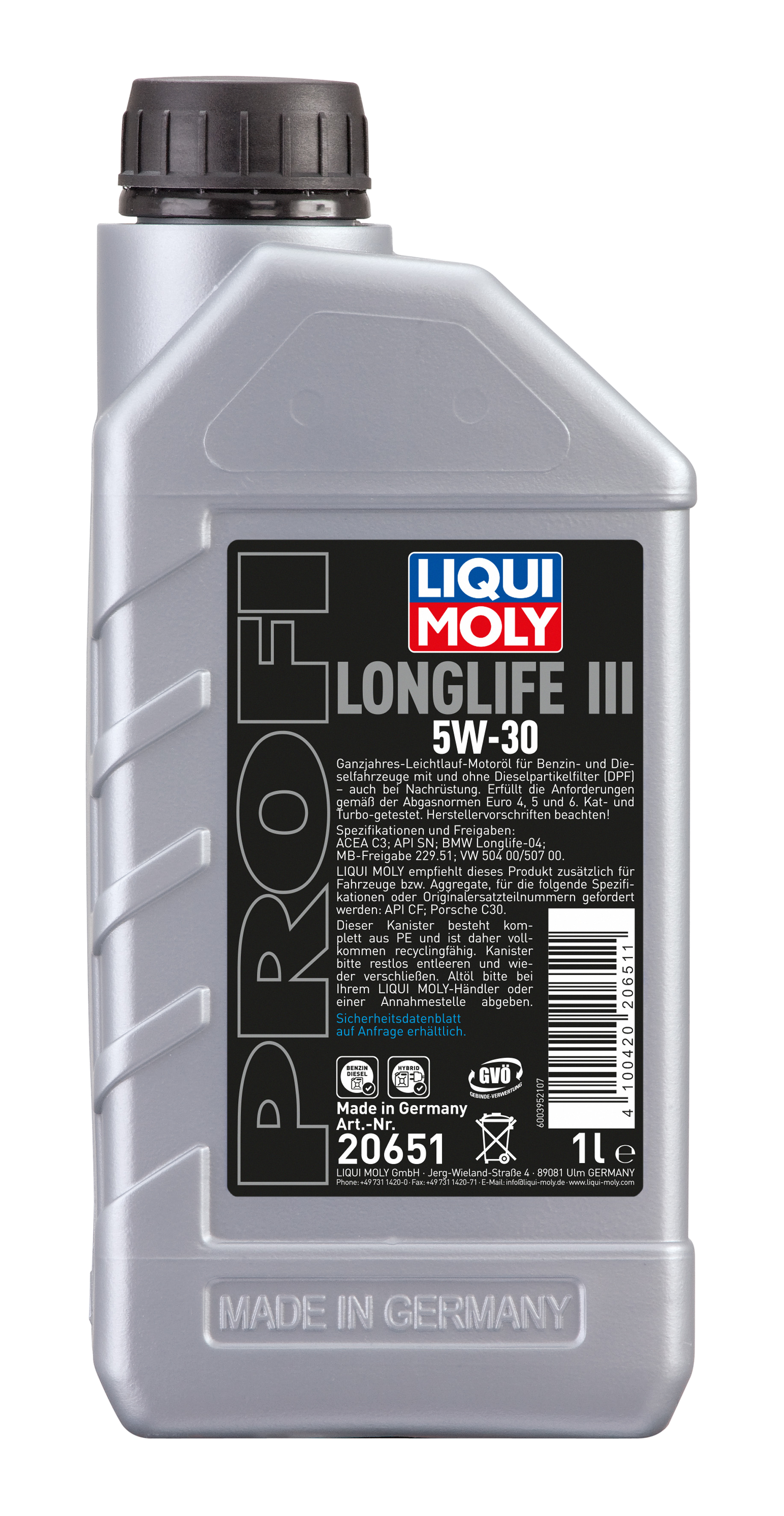 LIQUI MOLY Profi Longlife III 5W-30, 1 l (20651)
