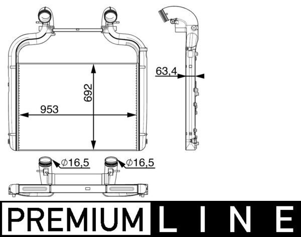 MAHLE Ladeluftkühler (CI 36 000P)