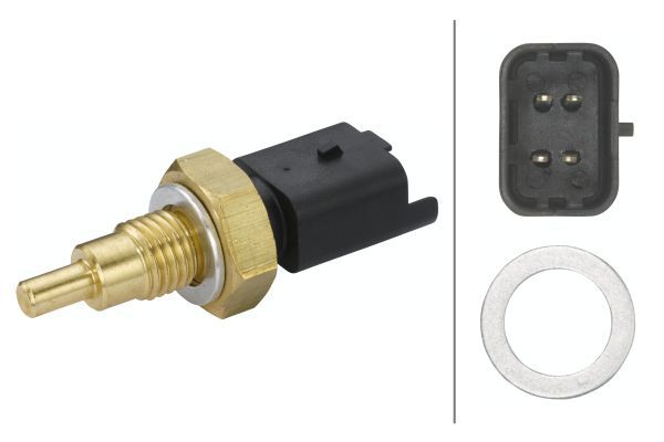 HELLA Sensor, Kühlmitteltemperatur (6PT 009 309-581) 4082300306286 6PT 009 309-581