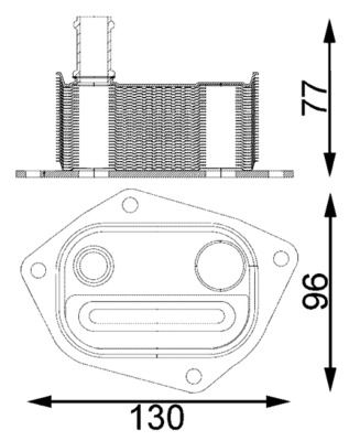 MAHLE Ölkühler, Motoröl (CLC 198 000S)