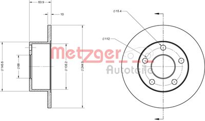 METZGER Bremsscheibe (6110017)