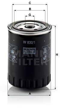 MANN-FILTER Ölfilter (W 830/1)