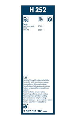 BOSCH Wischblatt (3 397 011 965)