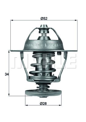 MAHLE Thermostat, Kühlmittel (TX 68 88D) 4250192945597 TX 68 88D