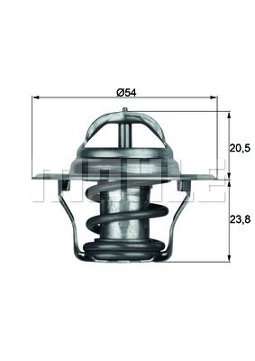 MAHLE Thermostat, Kühlmittel (TX 14 87D) 4250192932719 TX 14 87D