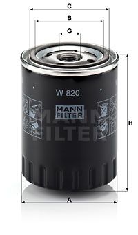 MANN-FILTER Ölfilter (W 820)