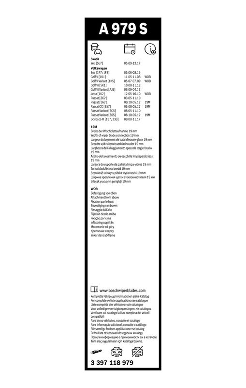 BOSCH Wischblatt (3 397 118 979) BOSCH Wischblatt (3 397 118 979)
