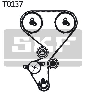 SKF Wasserpumpe + Zahnriemensatz (VKMC 03130)