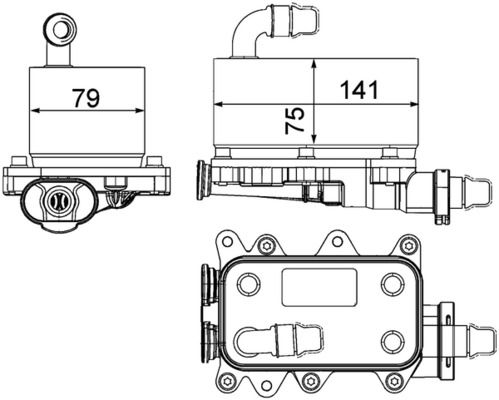 MAHLE Ölkühler, Automatikgetriebe (CLC 19 000P) 4057635067591 CLC 19 000P